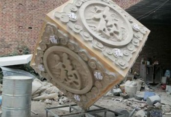 戶外積木雕塑 噴漆景觀小品 燈光雕塑