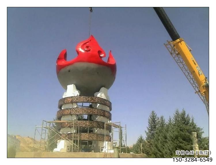 農村火炬雕塑 抽象藝術擺件 烤漆雕塑 農村火炬雕塑 抽象藝術擺件 烤漆雕塑