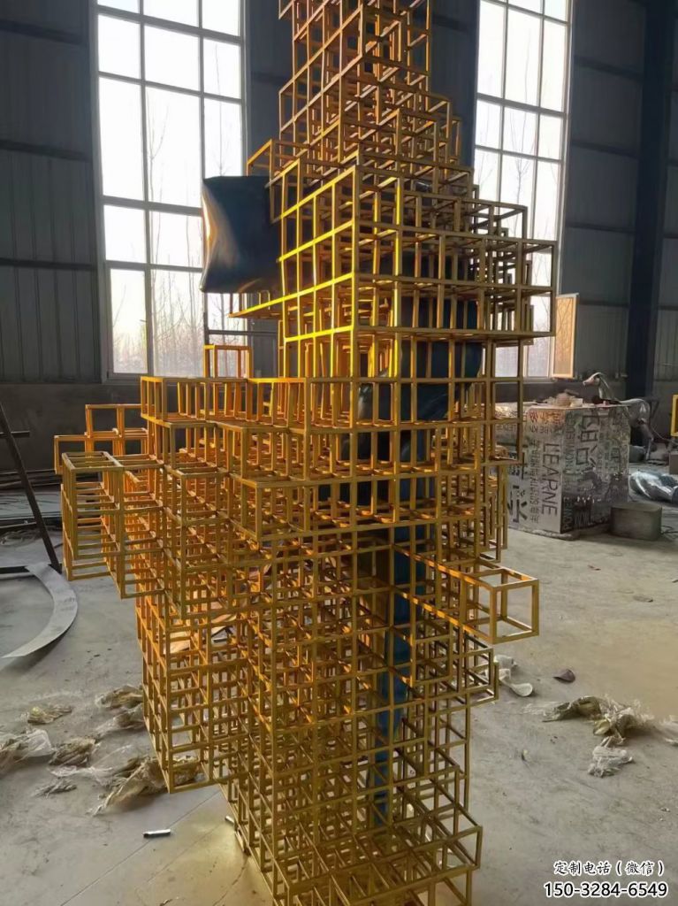 鏤空魔方雕塑 噴水園林小品 住宅小區(qū)雕塑 鏤空魔方雕塑 噴水園林小品 住宅小區(qū)雕塑