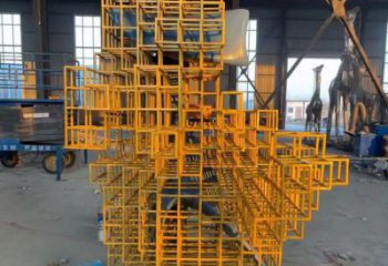 景觀魔方雕塑 彩繪剪紙小品 校園雕塑