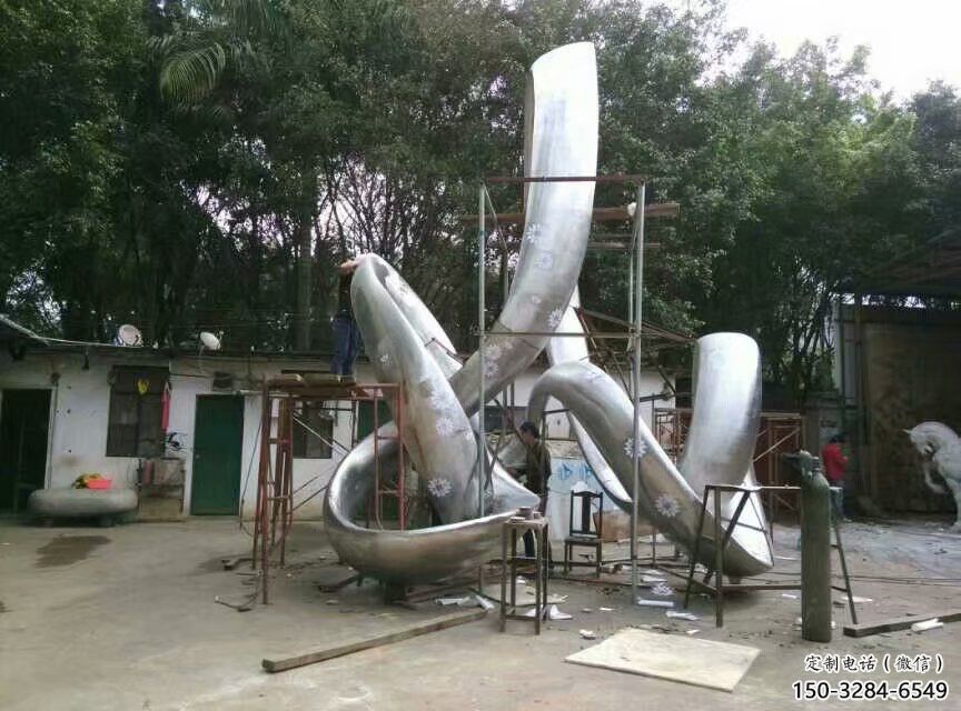 街道飄帶雕塑 現代景觀擺件 彩繪雕塑 街道飄帶雕塑 現代景觀擺件 彩繪雕塑