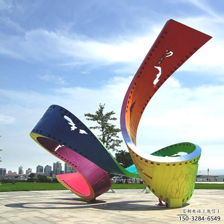 酒店飄帶雕塑 景觀美陳小品 現代雕塑 酒店飄帶雕塑 景觀美陳小品 現代雕塑