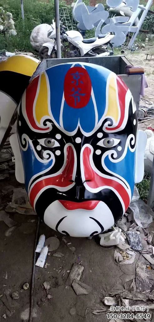 仿古臉譜雕塑 騰飛草地小品 房地產雕塑 仿古臉譜雕塑 騰飛草地小品 房地產雕塑