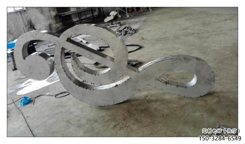 廣場音符雕塑 抽象景觀小品 烤漆雕塑 廣場音符雕塑 抽象景觀小品 烤漆雕塑