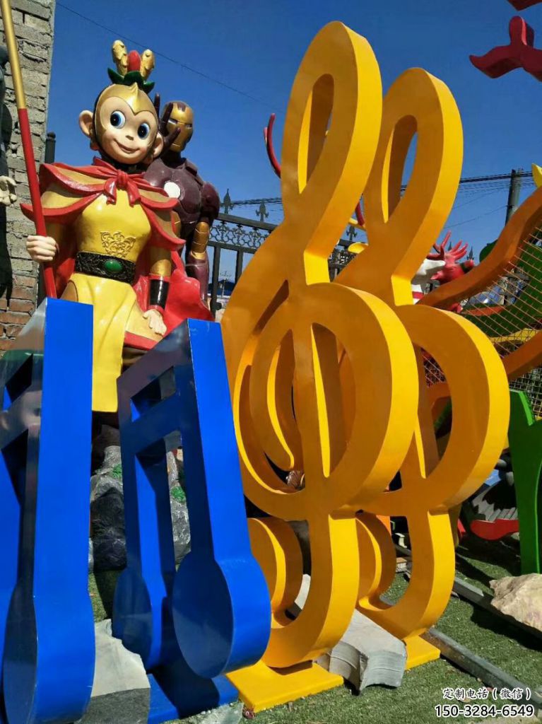 農村音符雕塑 抽象藝術擺件 烤漆雕塑 農村音符雕塑 抽象藝術擺件 烤漆雕塑