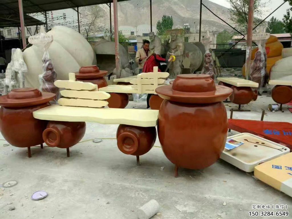 凳子雕塑 彩繪剪紙小品 現代雕塑 凳子雕塑 彩繪剪紙小品 現代雕塑