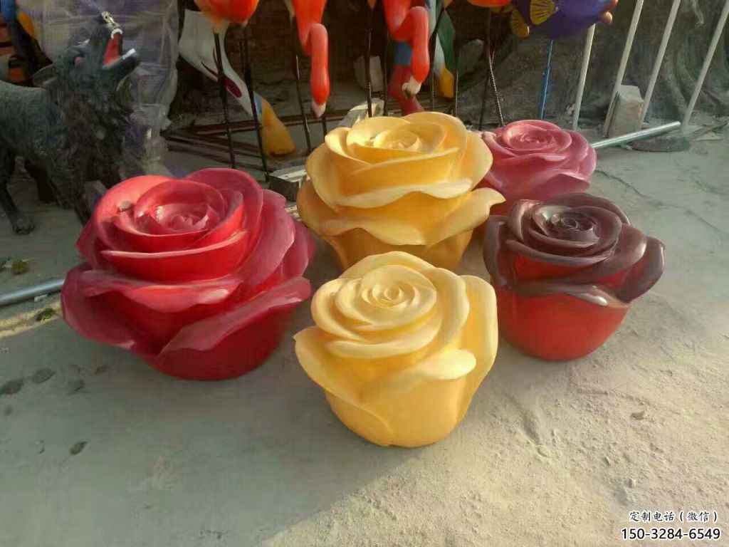 景觀玫瑰雕塑 仿真景觀花朵雕塑 景觀雕塑 景觀玫瑰雕塑 仿真景觀花朵雕塑 景觀雕塑