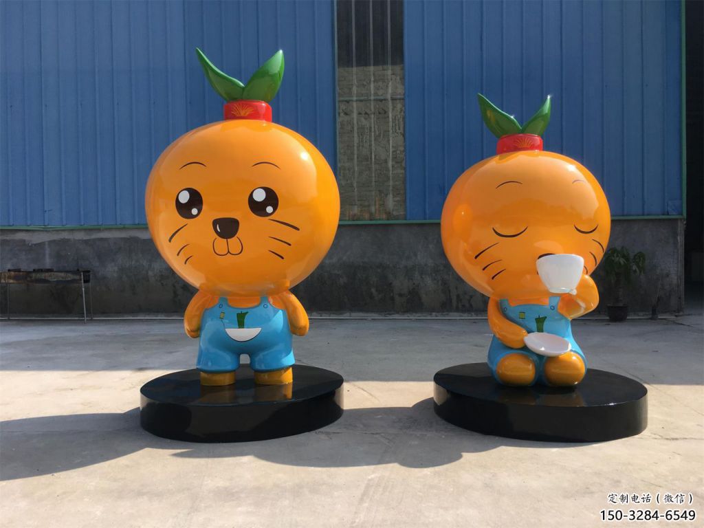 廣場橙子雕塑 公園仿真雕塑 抽象擺件 廣場橙子雕塑 公園仿真雕塑 抽象擺件