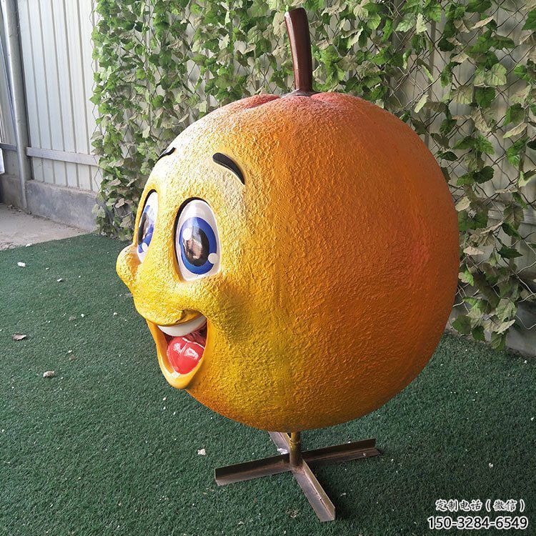 酒店橙子雕塑 庭院仿真雕塑 彩繪小品 酒店橙子雕塑 庭院仿真雕塑 彩繪小品