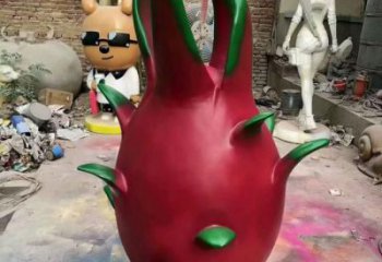 店門口火龍果雕塑 創(chuàng)意景觀雕塑 仿真擺件