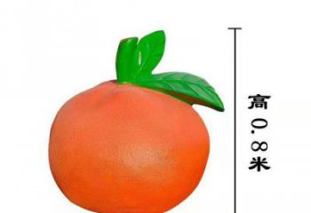 橙子雕塑 歐式步行街水果雕塑 大型商場雕塑