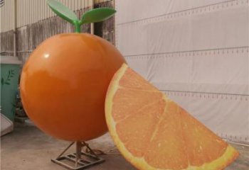 店門口橙子雕塑 創意景觀雕塑 仿真擺件