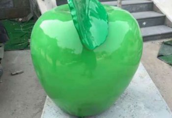 房地產(chǎn)蘋(píng)果雕塑 現(xiàn)代景觀水果雕塑 幾何果蔬雕塑