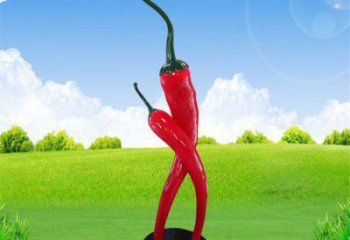 大型辣椒雕塑 商業(yè)街廣場(chǎng)雕塑 蔬菜擺件