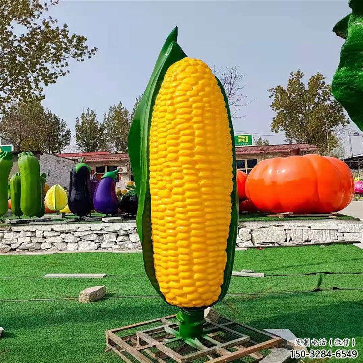 大門口玉米雕塑 發光公園農作物雕塑 仿真雕塑 大門口玉米雕塑 發光公園農作物雕塑 仿真雕塑