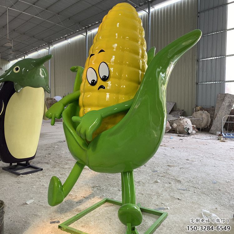 店門口玉米雕塑 創意景觀雕塑 仿真擺件 店門口玉米雕塑 創意景觀雕塑 仿真擺件