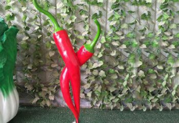 仿真辣椒雕塑 店門(mén)口園林雕塑 蔬菜小品