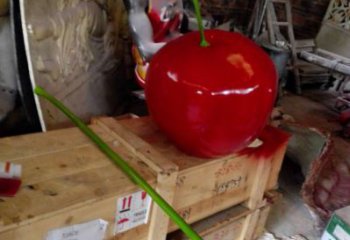 大型櫻桃雕塑 鍛造發光水果雕塑 房地產雕塑