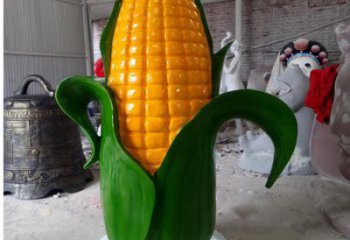 戶外玉米雕塑 噴漆景觀農(nóng)作物雕塑 燈光雕塑