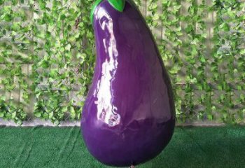 彩繪茄子雕塑 大型城市雕塑 商業(yè)街?jǐn)[件