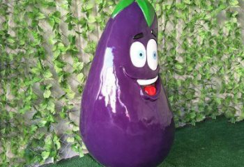 創意茄子雕塑 步行街店門口雕塑 水果小品