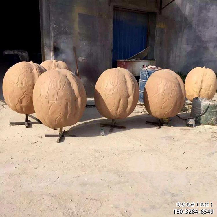 仿真核桃雕塑 酒店公園雕塑 風景區擺件 仿真核桃雕塑 酒店公園雕塑 風景區擺件