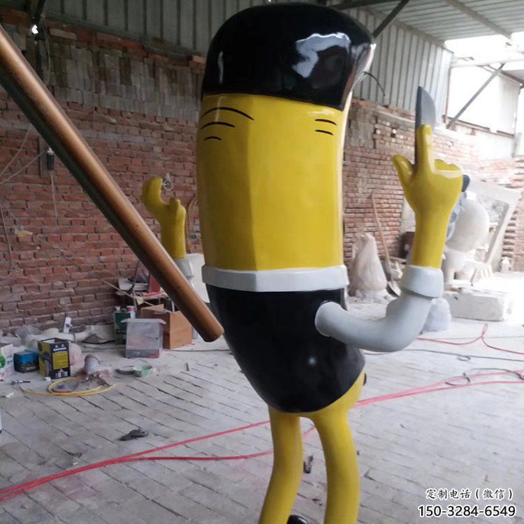 大型香蕉雕塑 步行街水果雕塑 仿真擺件 大型香蕉雕塑 步行街水果雕塑 仿真擺件