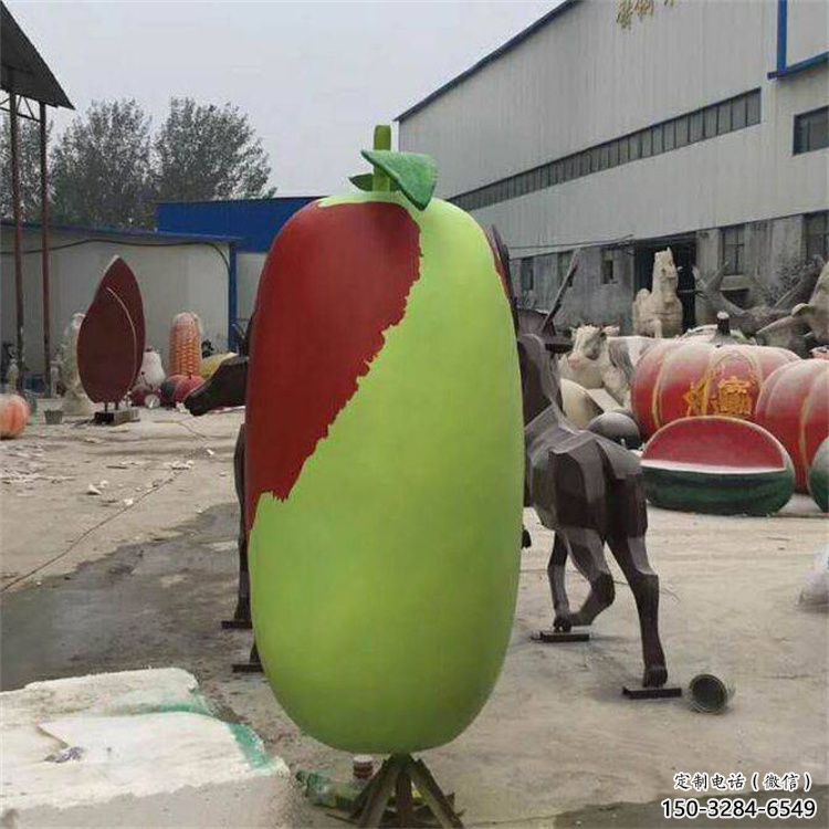 創意紅棗雕塑 啞光景觀水果雕塑 公園雕塑