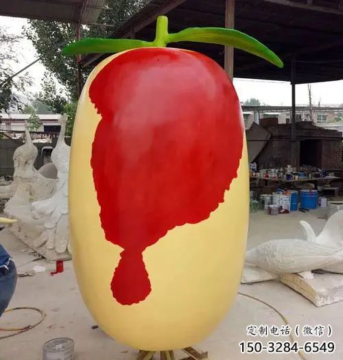 仿真紅棗雕塑 酒店公園雕塑 風景區擺件 仿真紅棗雕塑 酒店公園雕塑 風景區擺件