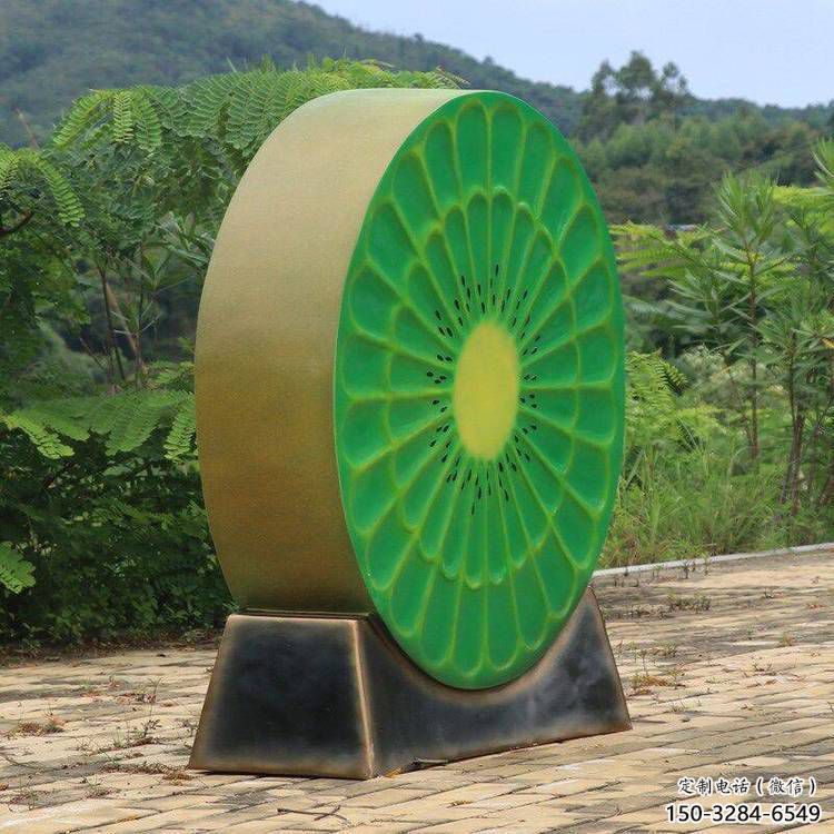 別墅區(qū)獼猴桃雕塑 大型別墅區(qū)擺件 仿真雕塑