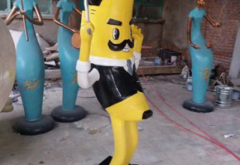 卡通香蕉雕塑 大型城市雕塑 商業街擺件