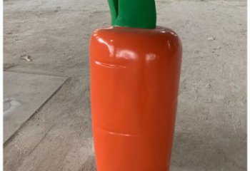 幾何胡蘿卜雕塑 庭院仿真雕塑 彩繪擺件