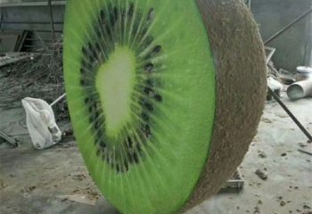 商業街獼猴桃雕塑 烤漆擺件 彩繪雕塑