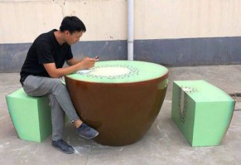 園林獼猴桃雕塑 大型景觀水果雕塑 中式雕塑