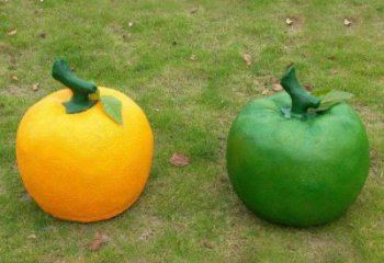 檸檬雕塑，水果仿真擺件，公園廣場雕塑 (15)