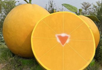 檸檬雕塑，水果仿真擺件，公園廣場雕塑 (18)