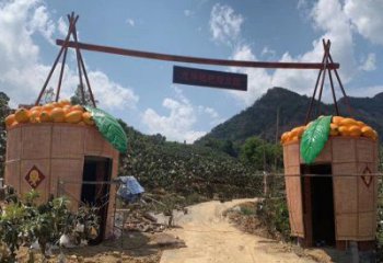 商業街枇杷雕塑 售樓處雕塑 水果擺件