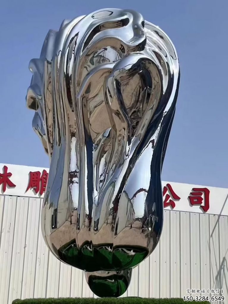 街道白菜雕塑 現代景觀蔬菜雕塑 鏡面果蔬雕塑 街道白菜雕塑 現代景觀蔬菜雕塑 鏡面果蔬雕塑