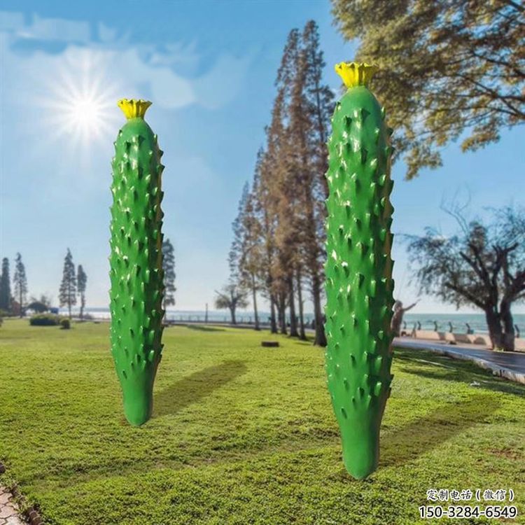 大型黃瓜雕塑 歐式步行街瓜果雕塑 彩繪瓜果雕塑 大型黃瓜雕塑 歐式步行街瓜果雕塑 彩繪瓜果雕塑