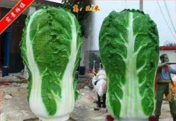 仿真白菜雕塑 店門口園林雕塑 果蔬小品