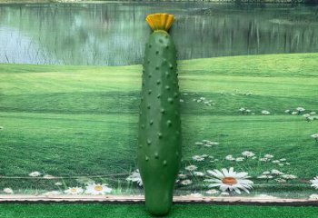 苦瓜雕塑 仿真果蔬雕塑 烤漆瓜果雕塑