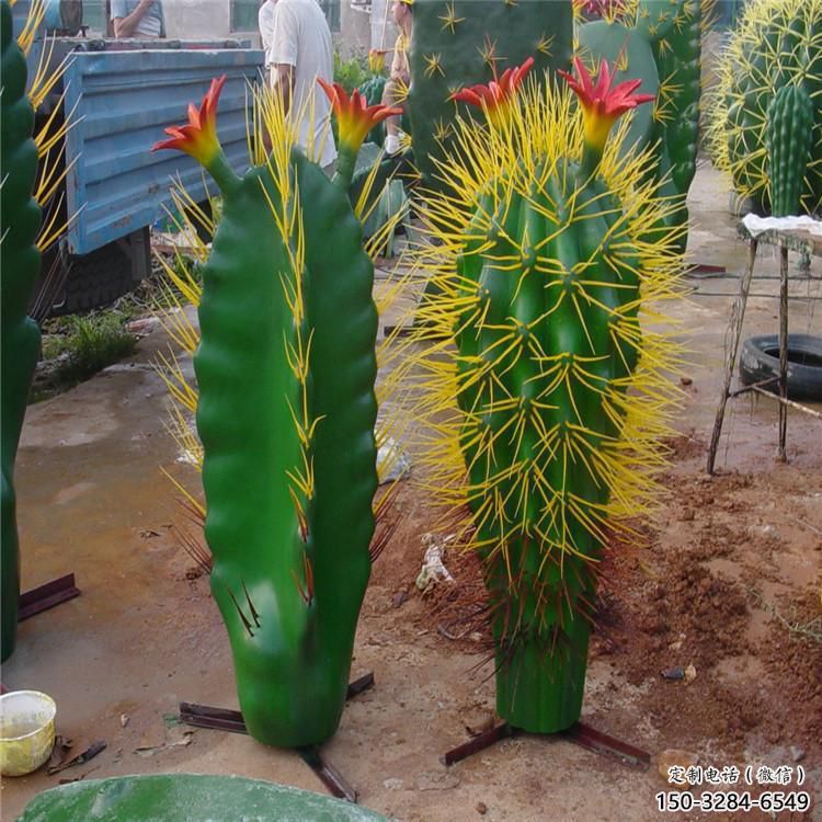 彩繪仙人掌雕塑 仿真雕塑 步行街擺件 彩繪仙人掌雕塑 仿真雕塑 步行街擺件