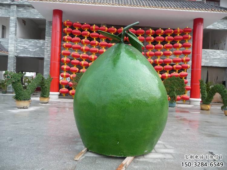 大門口柚子雕塑 發光公園果蔬雕塑 仿真水果雕塑 大門口柚子雕塑 發光公園果蔬雕塑 仿真水果雕塑