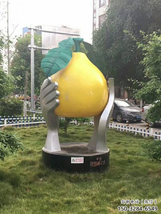 酒店柚子雕塑 景觀美陳果蔬雕塑 現代水果雕塑 酒店柚子雕塑 景觀美陳果蔬雕塑 現代水果雕塑