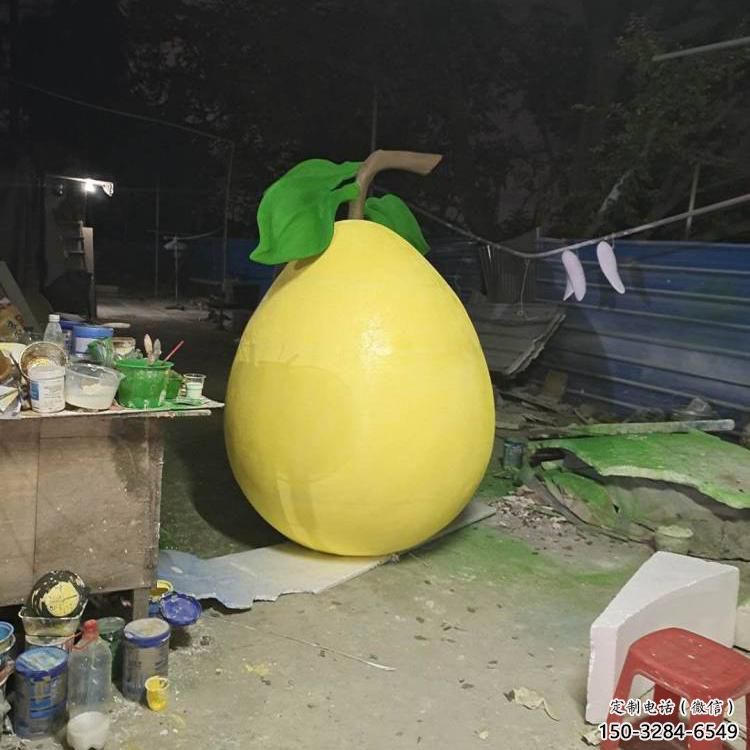 柚子雕塑 景觀美陳果蔬雕塑 噴漆水果雕塑 柚子雕塑 景觀美陳果蔬雕塑 噴漆水果雕塑