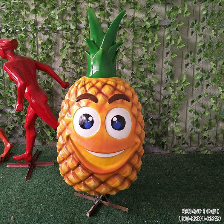 廣場菠蘿雕塑生產商 公園仿真雕塑 抽象擺件