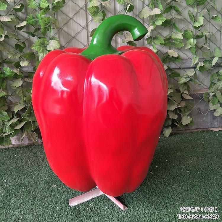 抽象青椒雕塑 店門口彩繪雕塑 步行街擺件 抽象青椒雕塑 店門口彩繪雕塑 步行街擺件