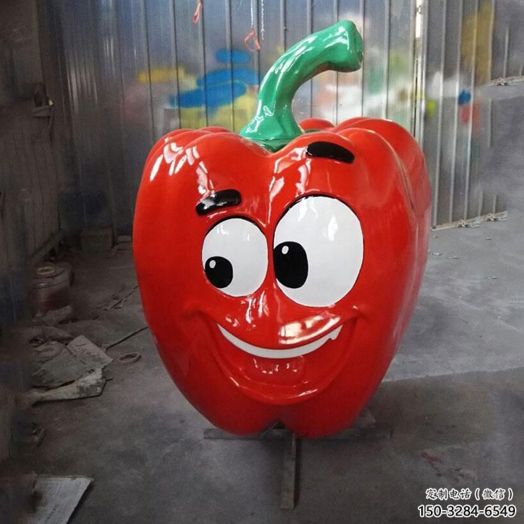 田間青椒雕塑 彩繪仿真雕塑 園林擺件 田間青椒雕塑 彩繪仿真雕塑 園林擺件