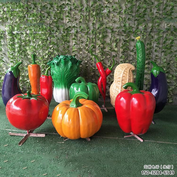 園林青椒雕塑 田間彩繪雕塑 仿真擺件 園林青椒雕塑 田間彩繪雕塑 仿真擺件