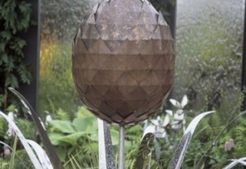 大型菠蘿雕塑 歐式步行街水果雕塑 彩繪果蔬雕塑